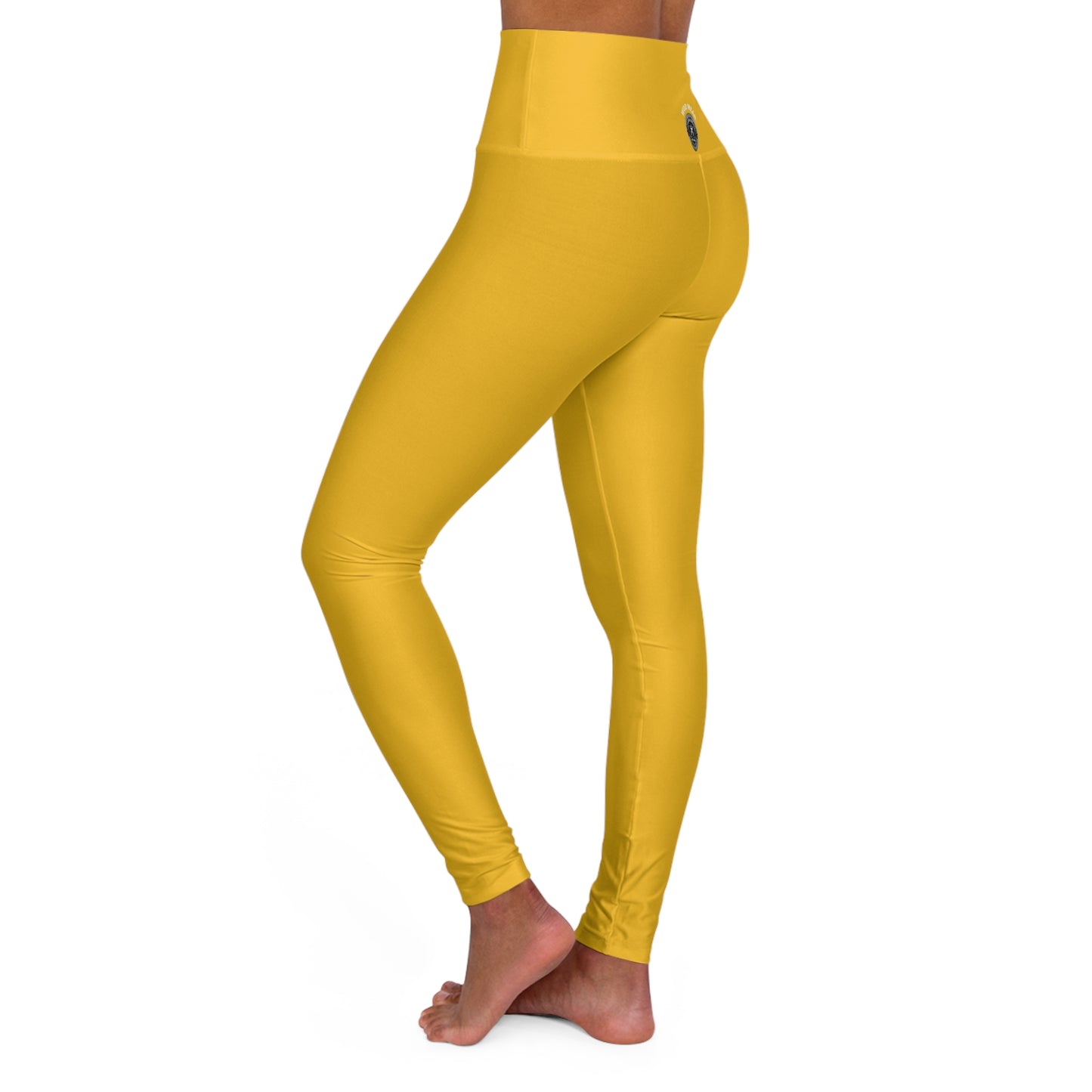 'Earth & Bloom' Daffodil WOD WEAR High Waisted Athletic Leggings