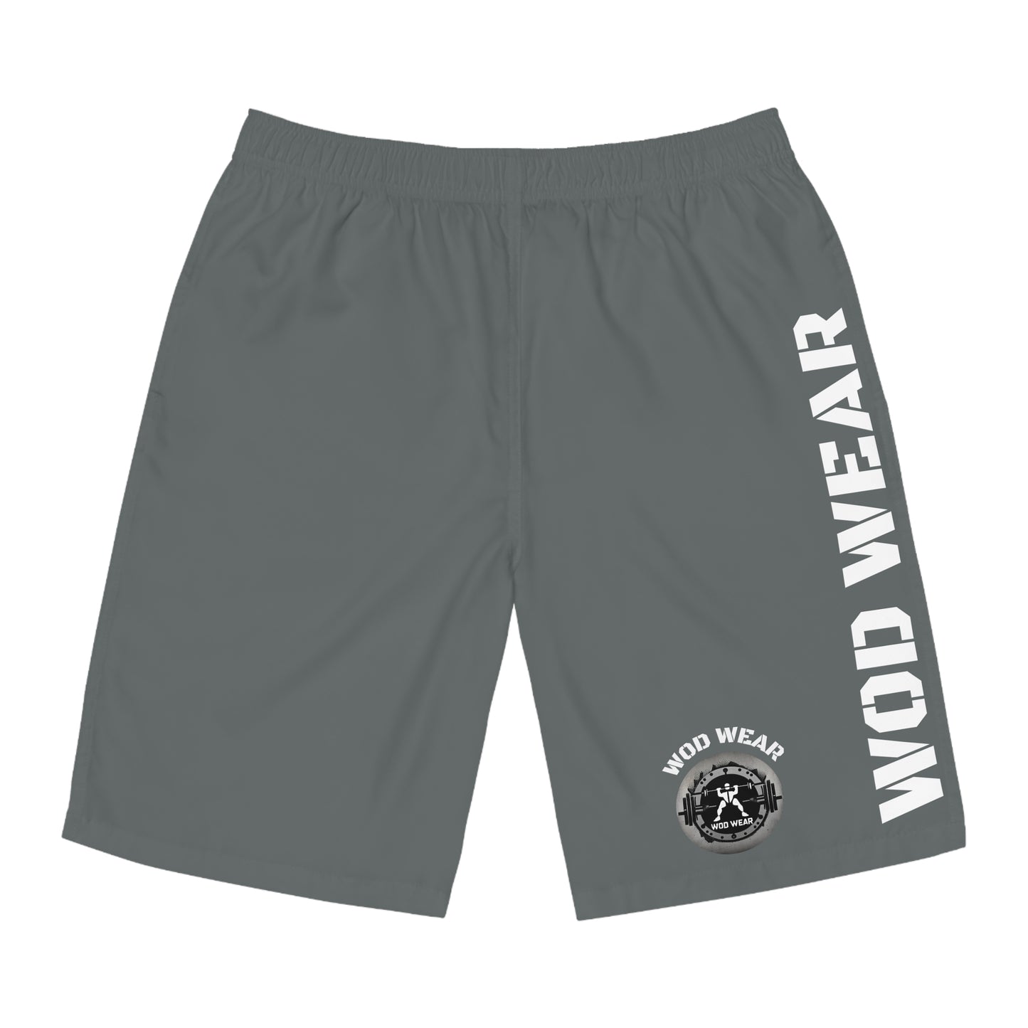 Men's Dark Grey 'WOD WEAR' Board Shorts