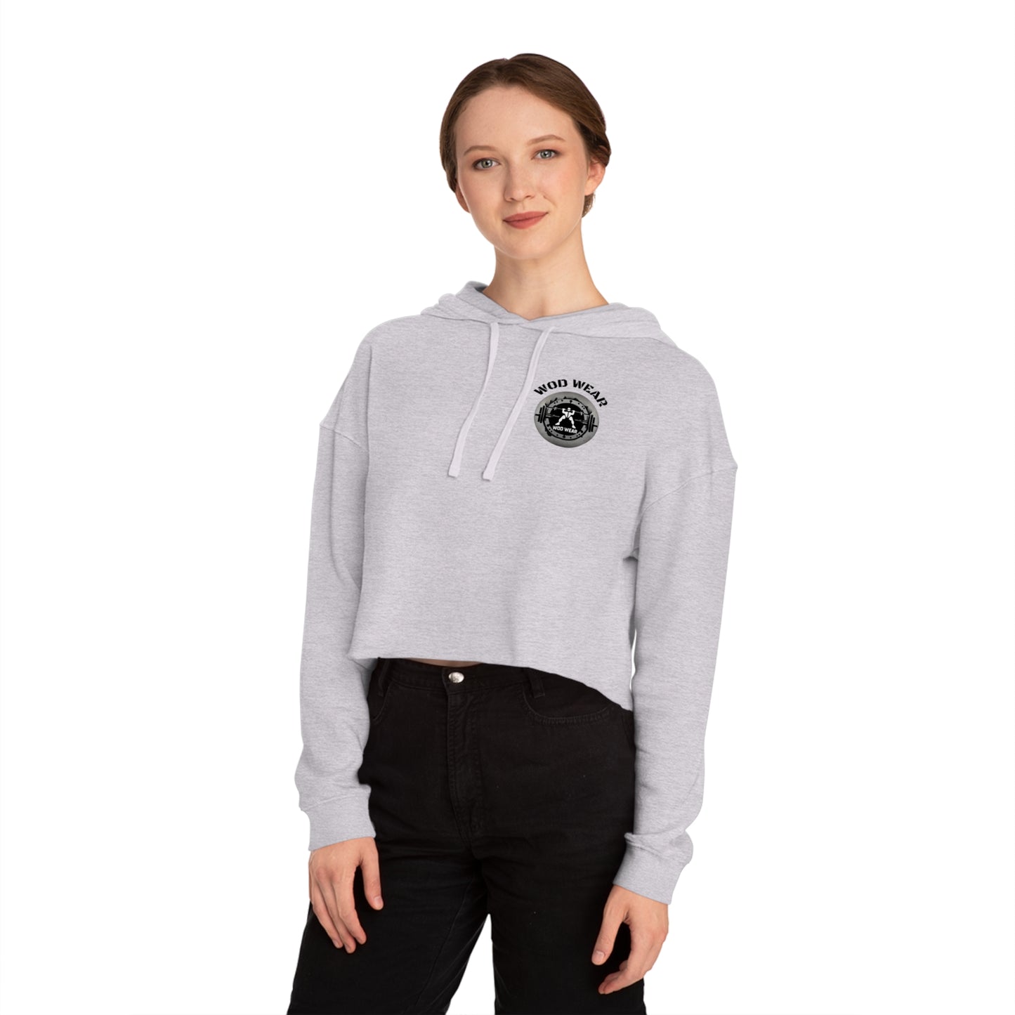 Women’s 'Wake Up Beauty' Cropped Hooded Sweatshirt