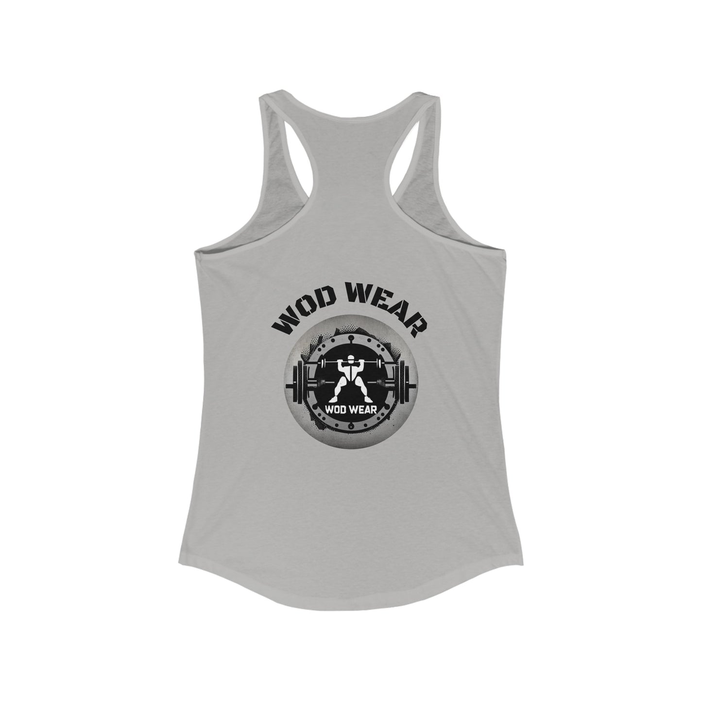 'Lift Heavy. Pet All The Dogs.' Women's Ideal Racerback Tank