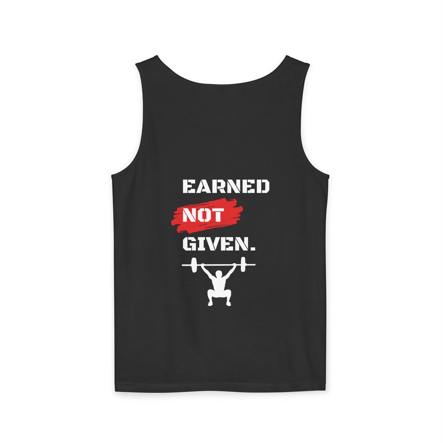 Men's 'Earned Not Given' Garment-Dyed Tank Top