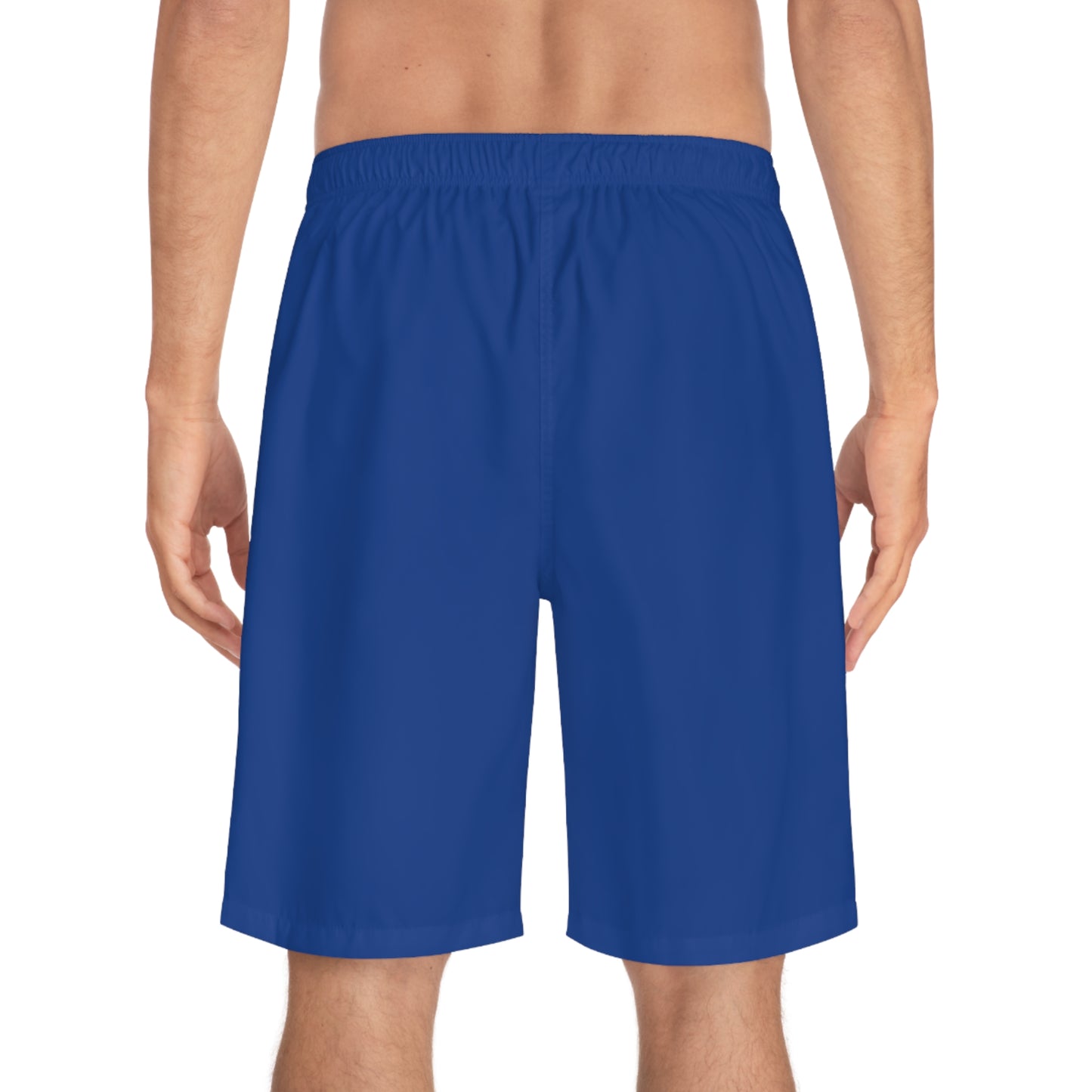 Men's Blue 'WOD WEAR' Board Shorts (AOP)