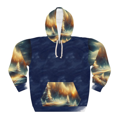 'Golden Winter Eve' Pullover Hoodie