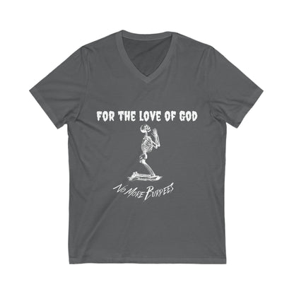 'No More Burpees' Jersey Short Sleeve V-Neck Tee