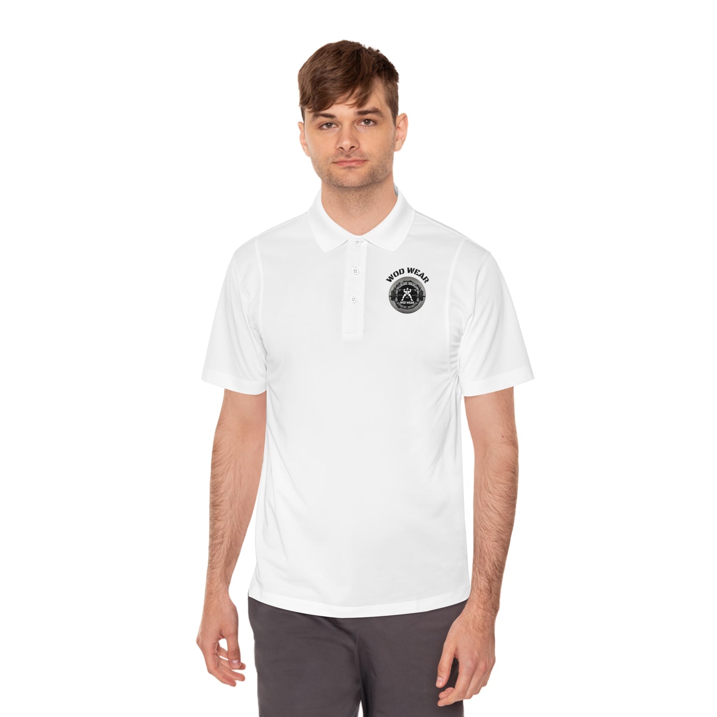 Men's 'WOD WEAR/Earned Not Given' Sport Polo Shirt