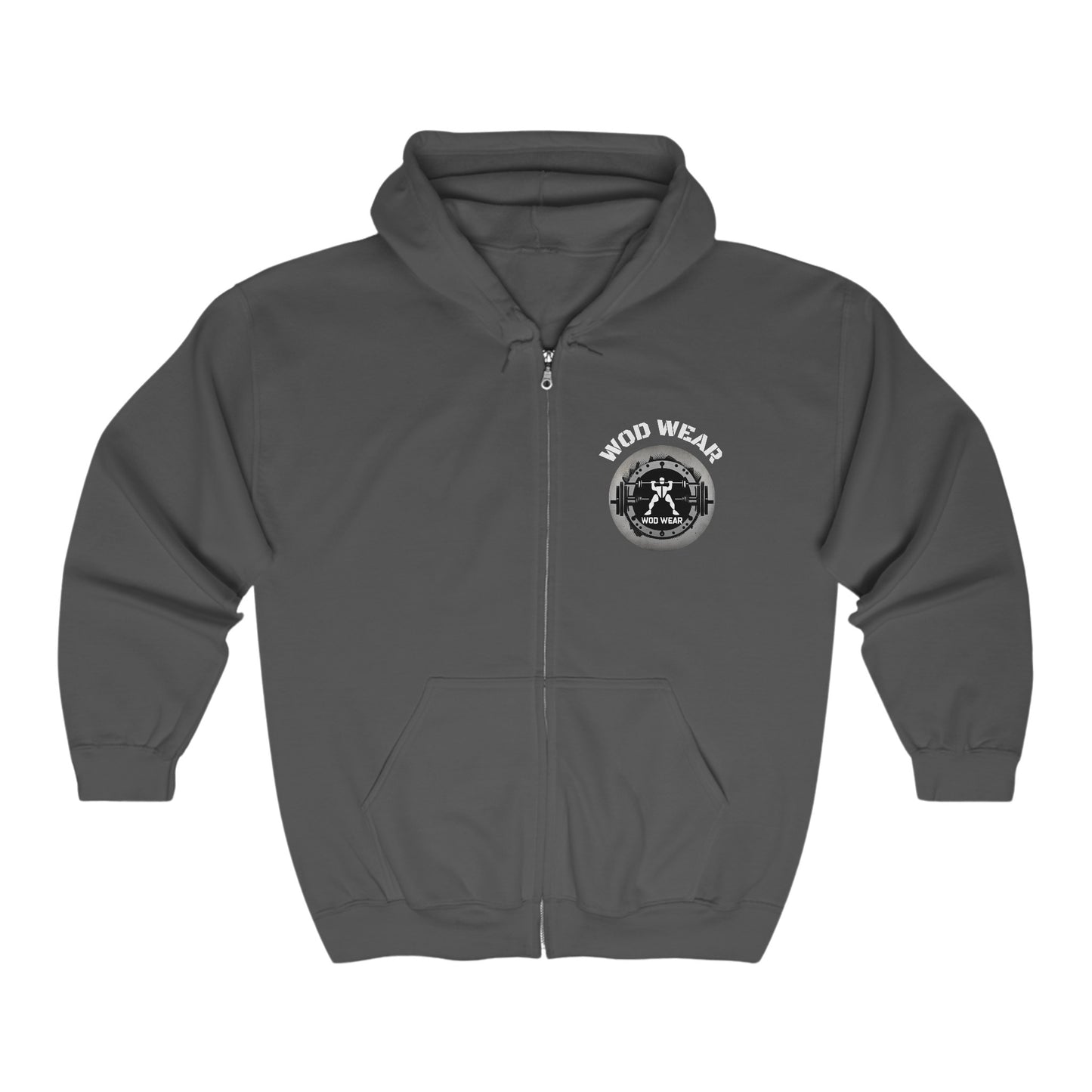 Men's 'WOD WEAR' Heavy Blend™ Full Zip Hooded Sweatshirt