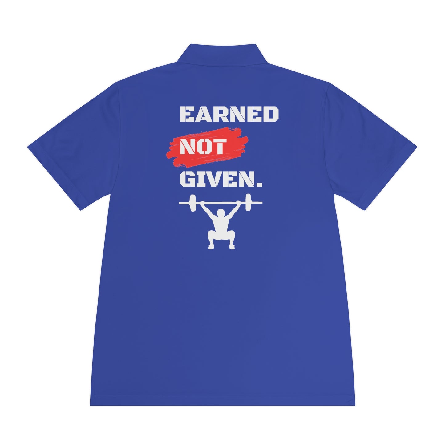 Men's 'WOD WEAR/Earned Not Given' Sport Polo Shirt