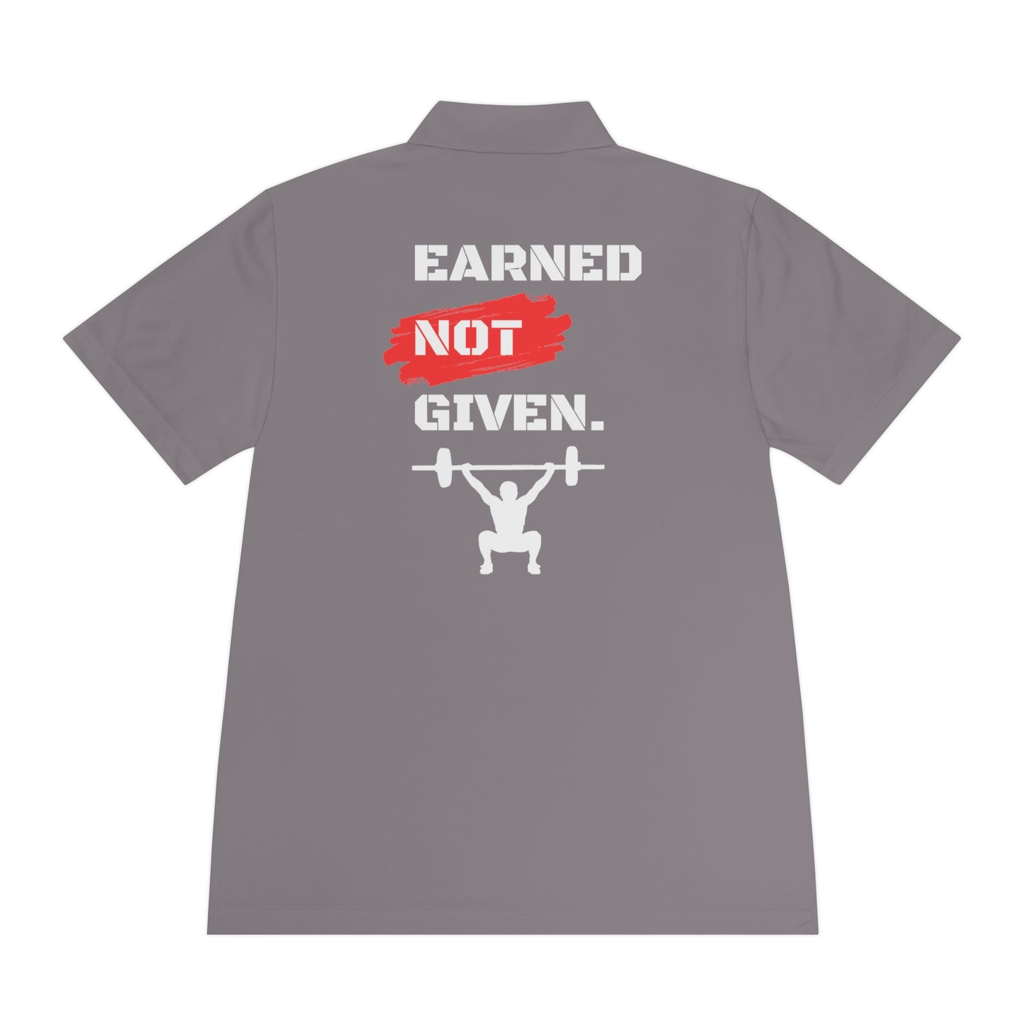 Men's 'WOD WEAR/Earned Not Given' Sport Polo Shirt