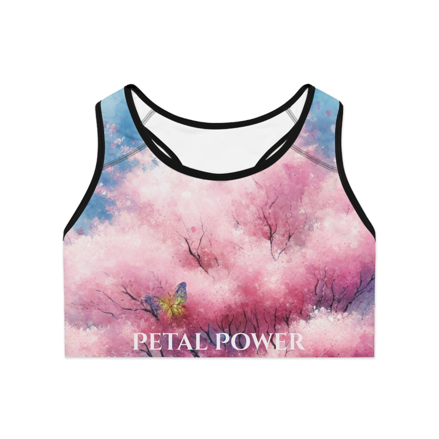 Petal Power Sports Bra - Vibrant Floral Athletic Wear for Active Women