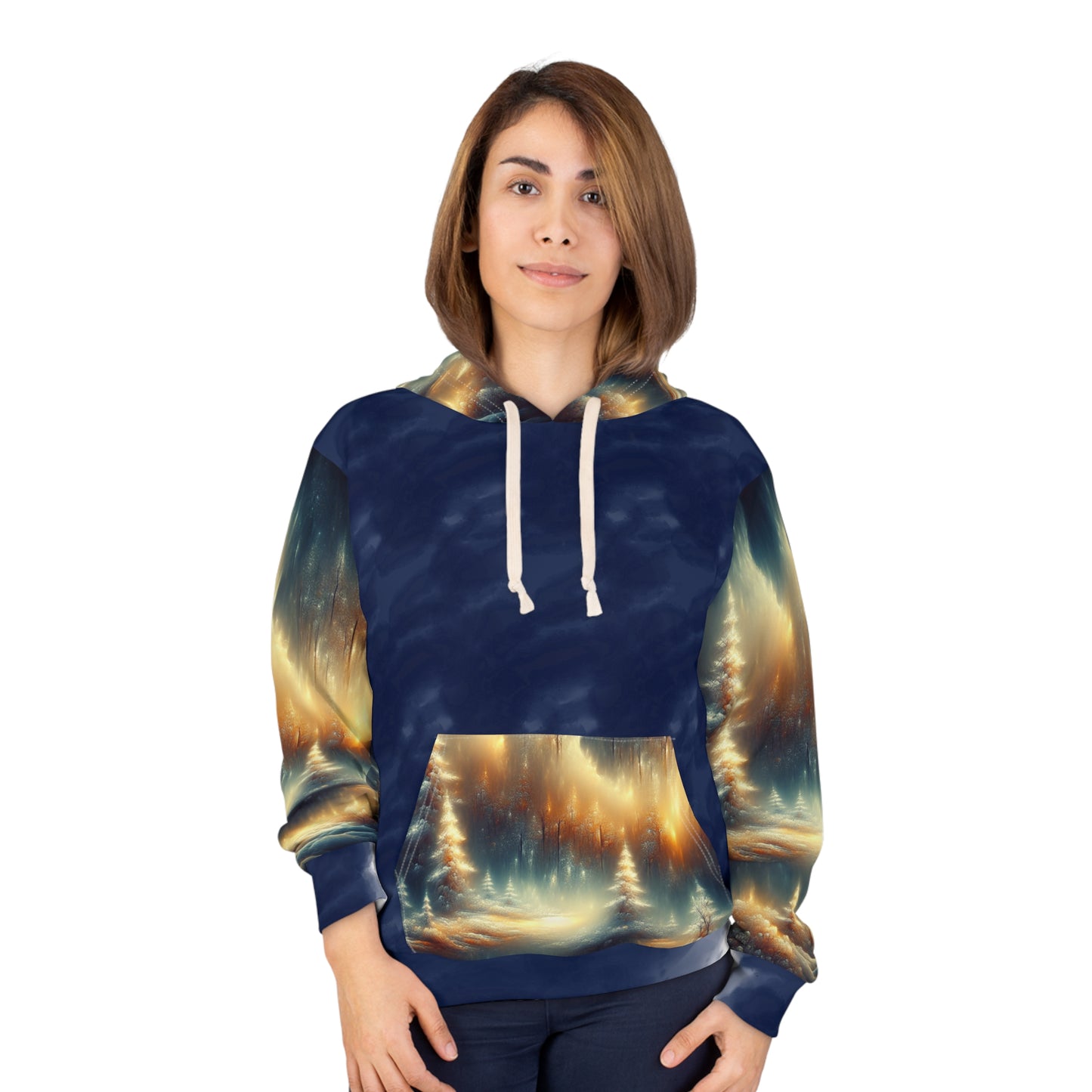 'Golden Winter Eve' Pullover Hoodie