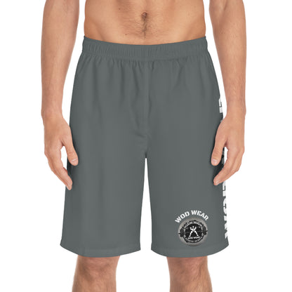 Men's Dark Grey 'WOD WEAR' Board Shorts