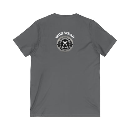 'No More Squats' Jersey Short Sleeve V-Neck Tee